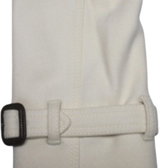 Burberry London Womens Military Trench Coat 36 2 Butter Heavy Wool Recent NEW - Picture 8 of 13